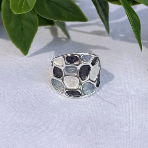 Gray Scale Stretch Ring