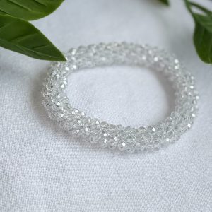 Clear Beaded Bracelet