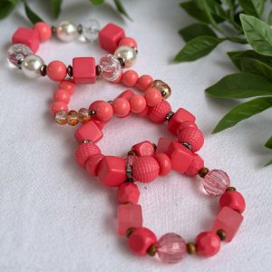 Coral Bracelet Set