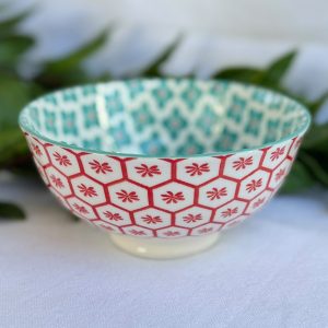 Red And Teal Bowl