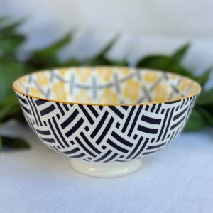Yellow And Black Bowl