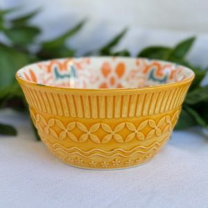Yellow And Orange Bowl
