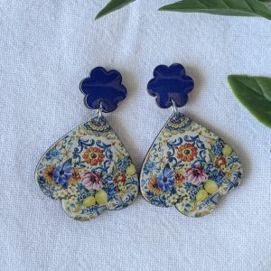 Floral Lemon Earrings