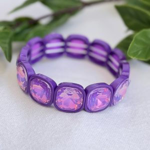 Purple Rhinestone Bracelet